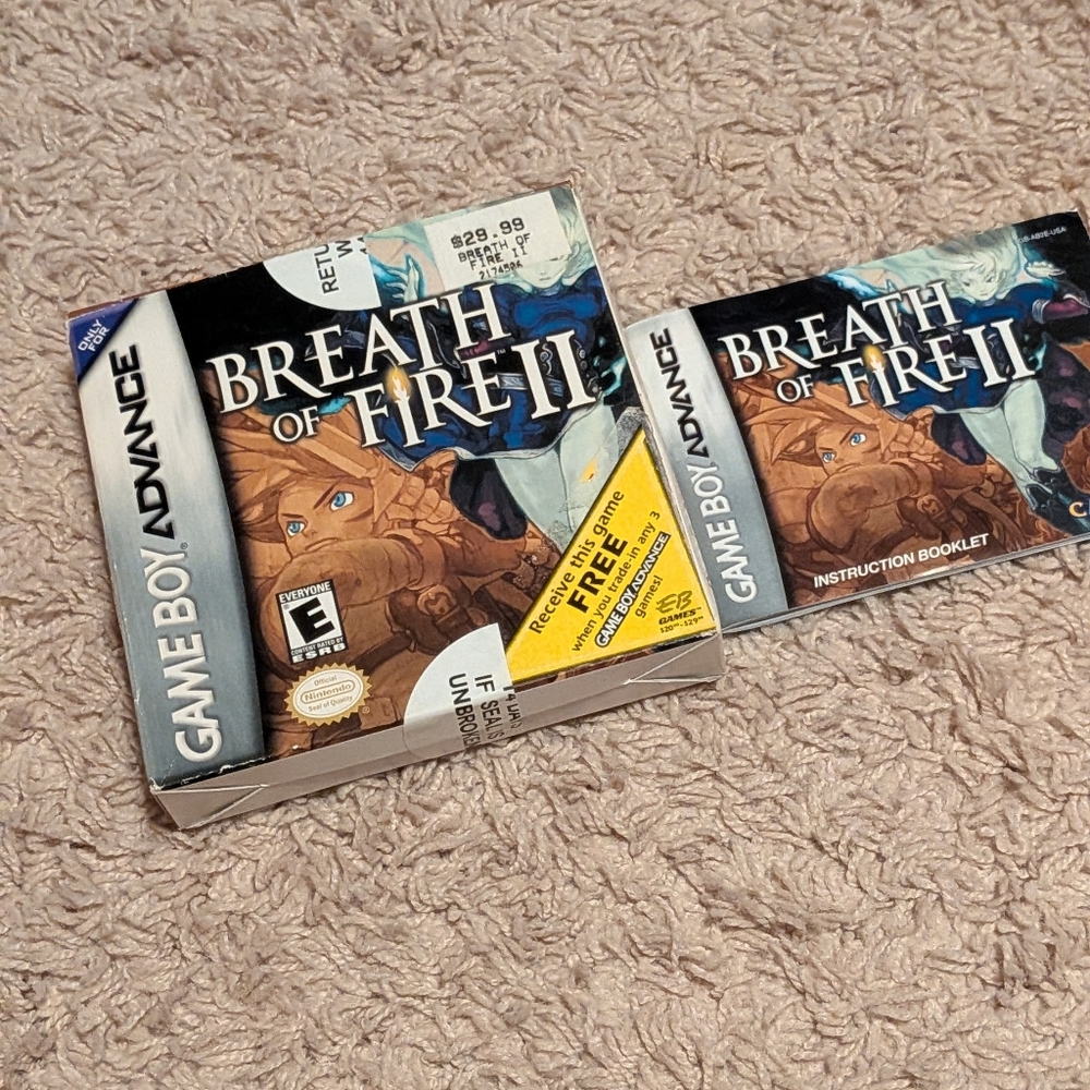 Breath Of Fire 2 GBA Box Only